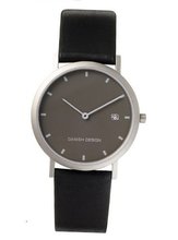 Danish Design IQ13Q272 Titanium Case Leather Band Black Dial