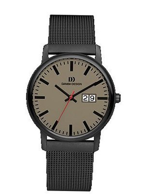 Danish Design IQ14Q974 Titanium Case Light Brown Dial Leather Band