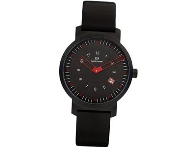 Danish Design Iq16q1008 Stainless Steel Case Black Dial Leather Band Design By Tirtsah