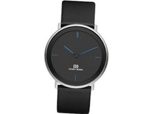 Danish Design Iq22q1010 Stainless Steel Case Black Leather Band And Dial