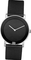 Danish Design IV13Q896 Stainless Steel Case Black Leather Band And Dial