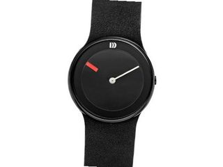 Danish Design iv14q866 stainless Steel Case black Dial And black Leather Band Ladie's