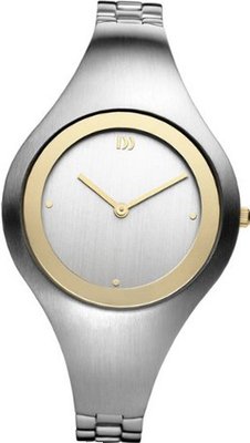 Danish Design IV65Q977 Stainless Steel Silver Dial Gold Tone Bezel