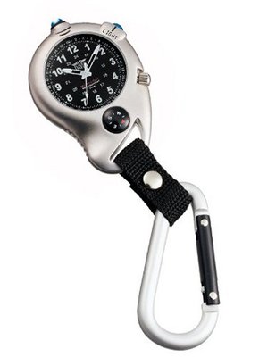 Davis 'Backpacker' Quartz with Carabiner, LED Flare and Compass