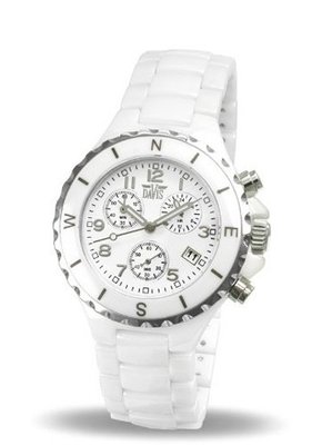 Davis Ladies' in White Pottery, form Round, weight 100 grams