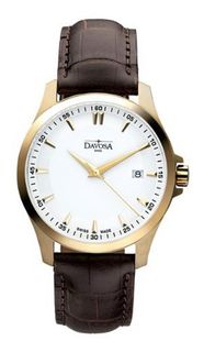 Davosa Classic Analogue 16246715 with White Dial and 40 mm Stainless Steel Plated Case