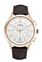 Davosa Metropolitan Quartz with Silver Dial Analogue Display and Brown Leather Strap 16243466