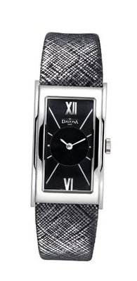 Davosa Quartz with Black Dial Analogue Display and Black Leather Strap 16755555