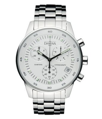 Davosa Vireo Analogue 16346425 with White Dial and 41 mm Stainless Steel Case