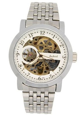 Daybird Mechanical Automatic White Gold Dial Stainless es