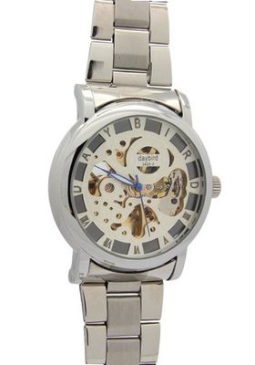 Daybird Mechanical Beige and gold Dial Hardlex Crystal es