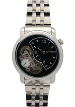 Daybird Mechanical Double Movement Black and gold Hollow Dial