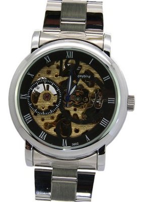 Daybird Mechanical Stainless Steel Strap Timepiece