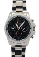 Daybird Multifunction Rounded Black Dial Stainless Steel es