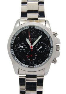 Daybird Multifunction Rounded Black Dial Stainless Steel es