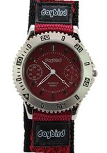 Daybird Quartz Movement Red Fabric es