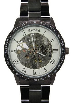 Daybird Stunning white Dial Automatic Titanium Strap es