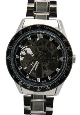Daybird Tachymetre Automatic Black Bezel Metal Bracelet es