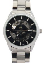 Daybird Unisex Elegant Black Dial Automatic Metal Bracelet