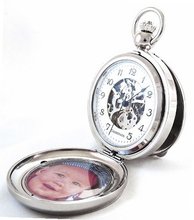 Desperado "Seaside" Chrome Photo Insert Picture Frame Pocket Built in Stand