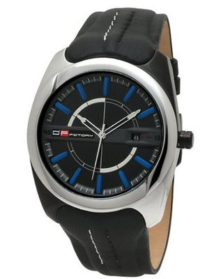 DFactory DFB020YBB White Label Black Dial Black Leather Strap