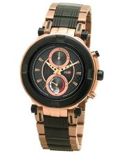 DFactory DFU016RBI Black Label Black Dial Bracelet Chronograph