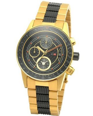 DFactory DFW010JBC Black Label Black Dial Bracelet Chronograph