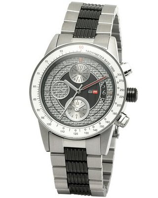 DFactory DFW010SWC Black Label Silver Dial Bracelet Chronograph