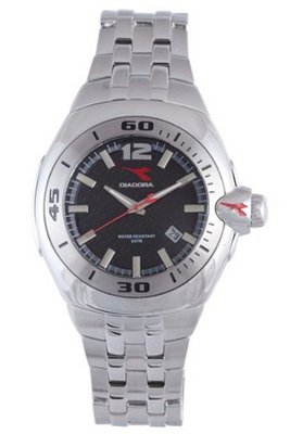 Diadora Black Dial Stainless Steel 6123M-02M