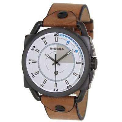 Diesel Analog Three-Hand Leather - Tan #DZ1576