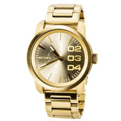 Diesel Franchise Gold Dial Quartz Unisex - DZ1466