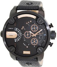 Diesel Little Daddy Chronograph Leather - Black #DZ7291