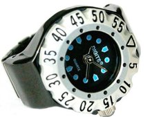 Lunar Diver Ring in Chrome with Silver Bezel