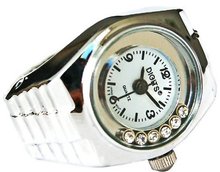 Stellar Floating Crystals in Silver Ring