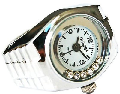 Stellar Floating Crystals in Silver Ring