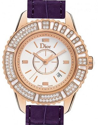 Dior Dior Christal Christal Pink Gold and Purple Alligator