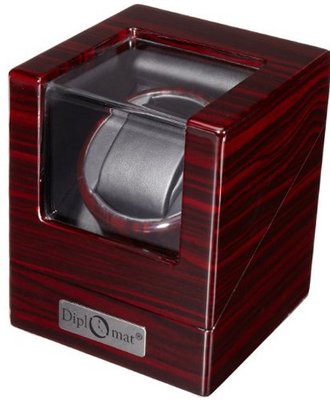 Diplomat 31-407 Ebony Wood Single Winder