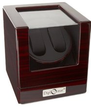 Diplomat 31-423 Ebony Wood Finish with Black Leather Interior and 4 Program Settings Winder
