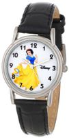 Disney D084S005 Snow White Black Leather Strap