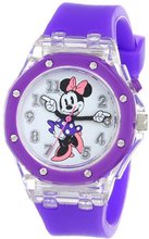 Disney Kids' MN1131 Analog Display Analog Quartz Purple