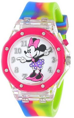 Disney Kids' MN1172 Analog Display Analog Quartz Pink