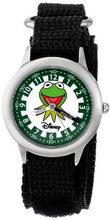 Disney Kids' W000162 Muppets "Kermit" Stainless Steel Time Teacher