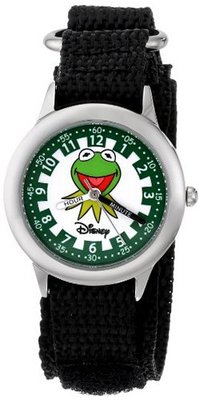 Disney Kids' W000162 Muppets "Kermit" Stainless Steel Time Teacher