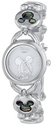 Disney MK2006 Mickey Mouse Abalone Stone Links Bracelet