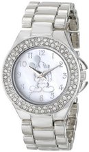 Disney MK2055 Mickey Mouse Mother-of-Pearl Dial Silver-Tone Bracelet