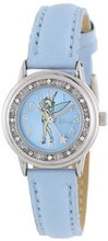 Disney Tinker Bell TNK287Crystal Accented Blue Microfiber Band