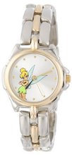 Disney TK2020 Tinkerbell Silver Sunray Dial Two-Tone Bracelet