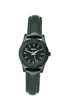 DKNY Glitzy Black Leather Strap #NY8697