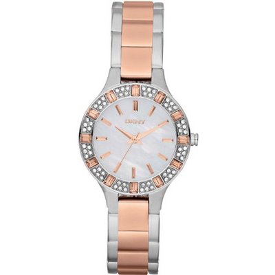 DKNY Glitzy Two-Tone Stainless Steel #NY8812