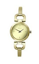DKNY Gold-Tone D Link Mirror Dial #NY8870